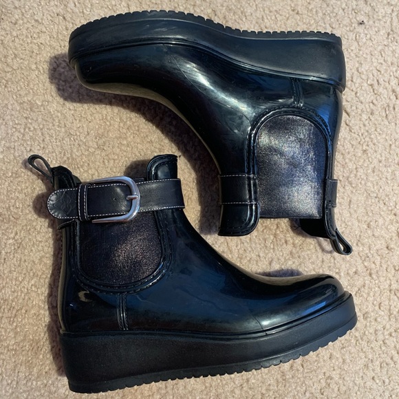 Classic black short rain boots - Picture 1 of 4